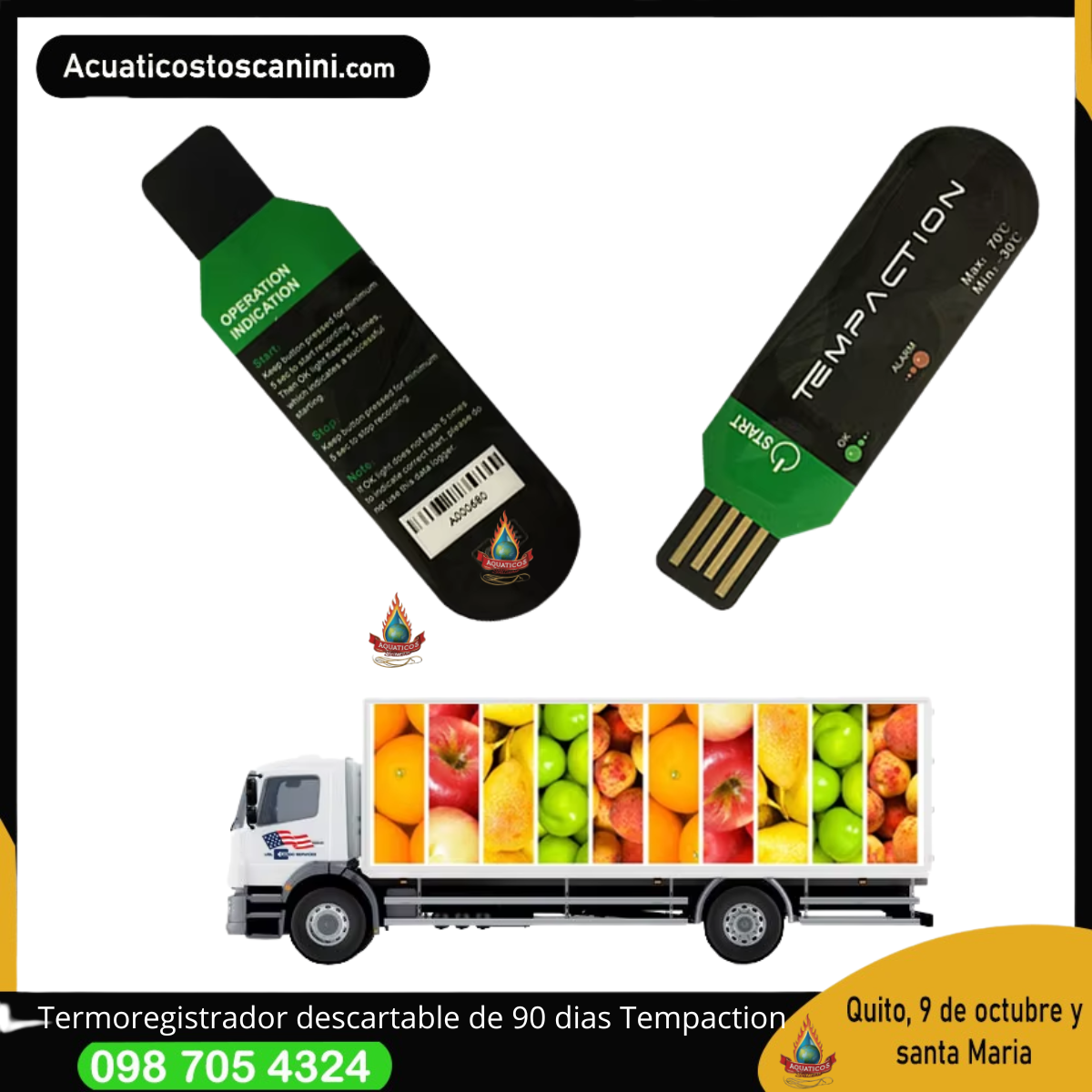 🔥 Registrador de Temperatura USB – Tempcation