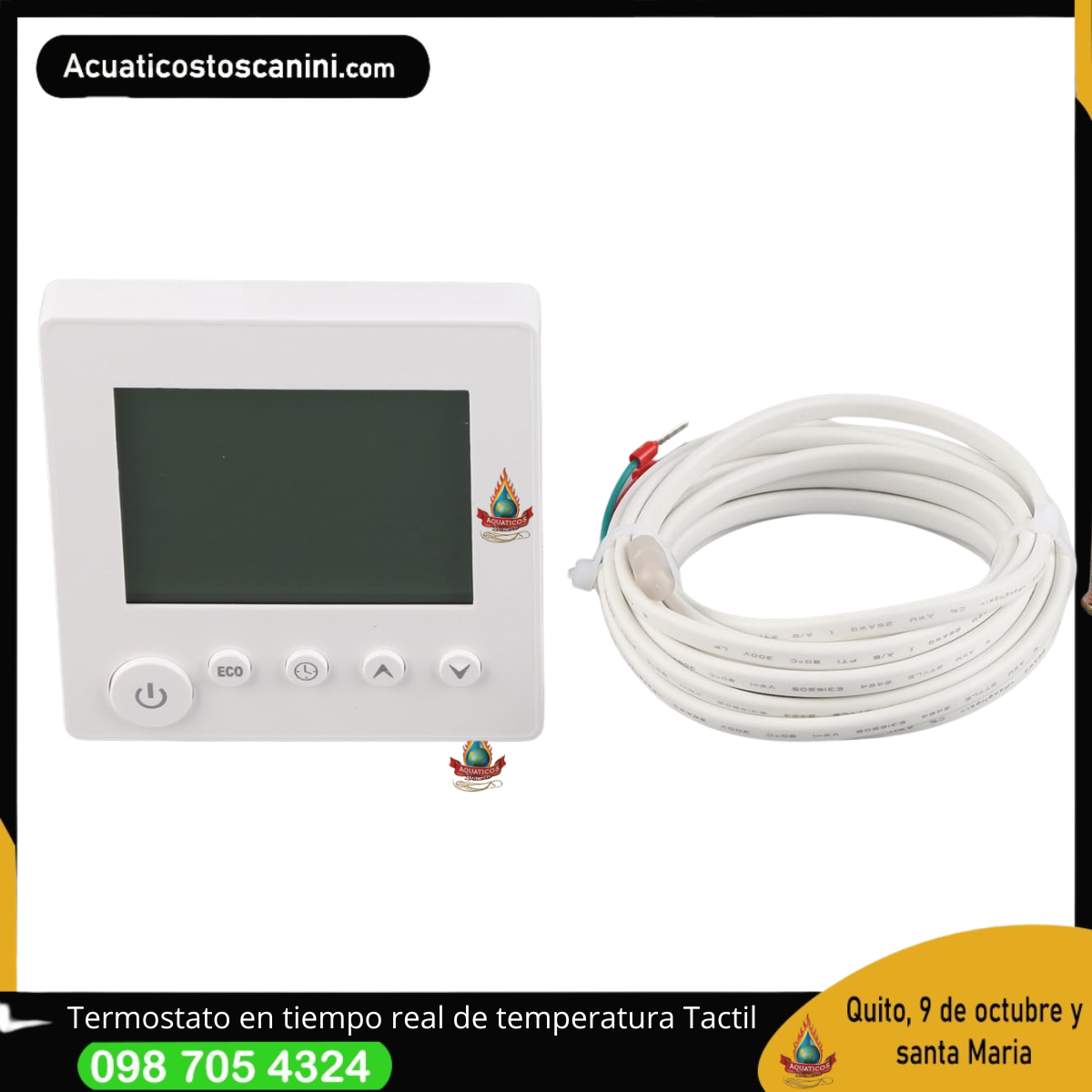 Control Preciso de Temperatura con pantalla tactil para Incubadoras y Ambientes Industriales
