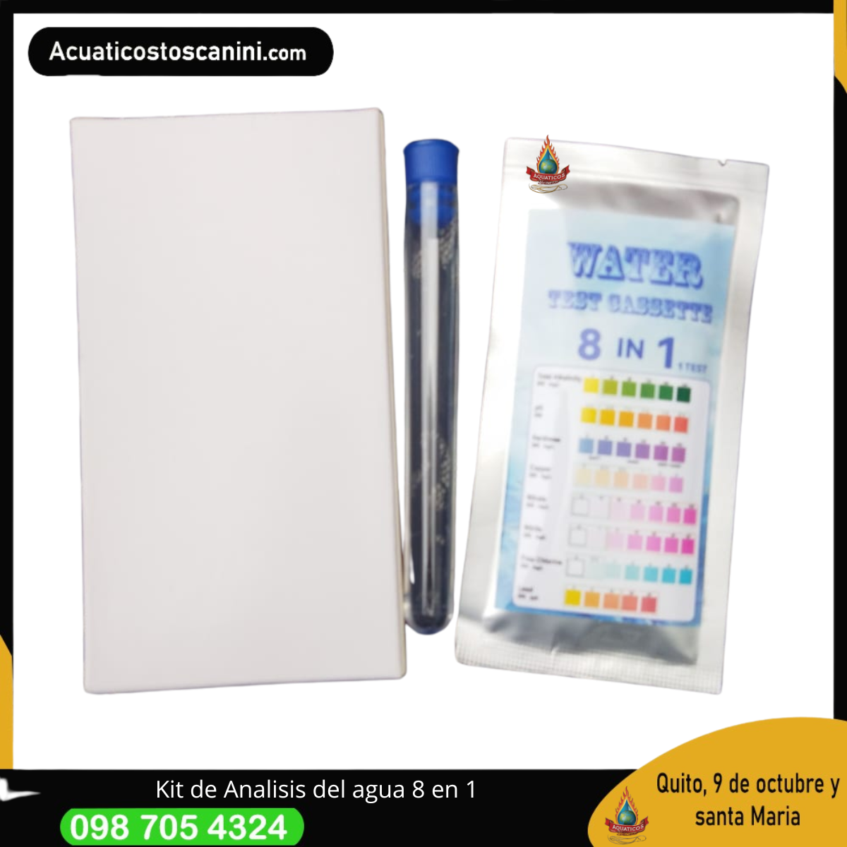 l Test de Agua 8 en 1 permite analizar de forma rápida
