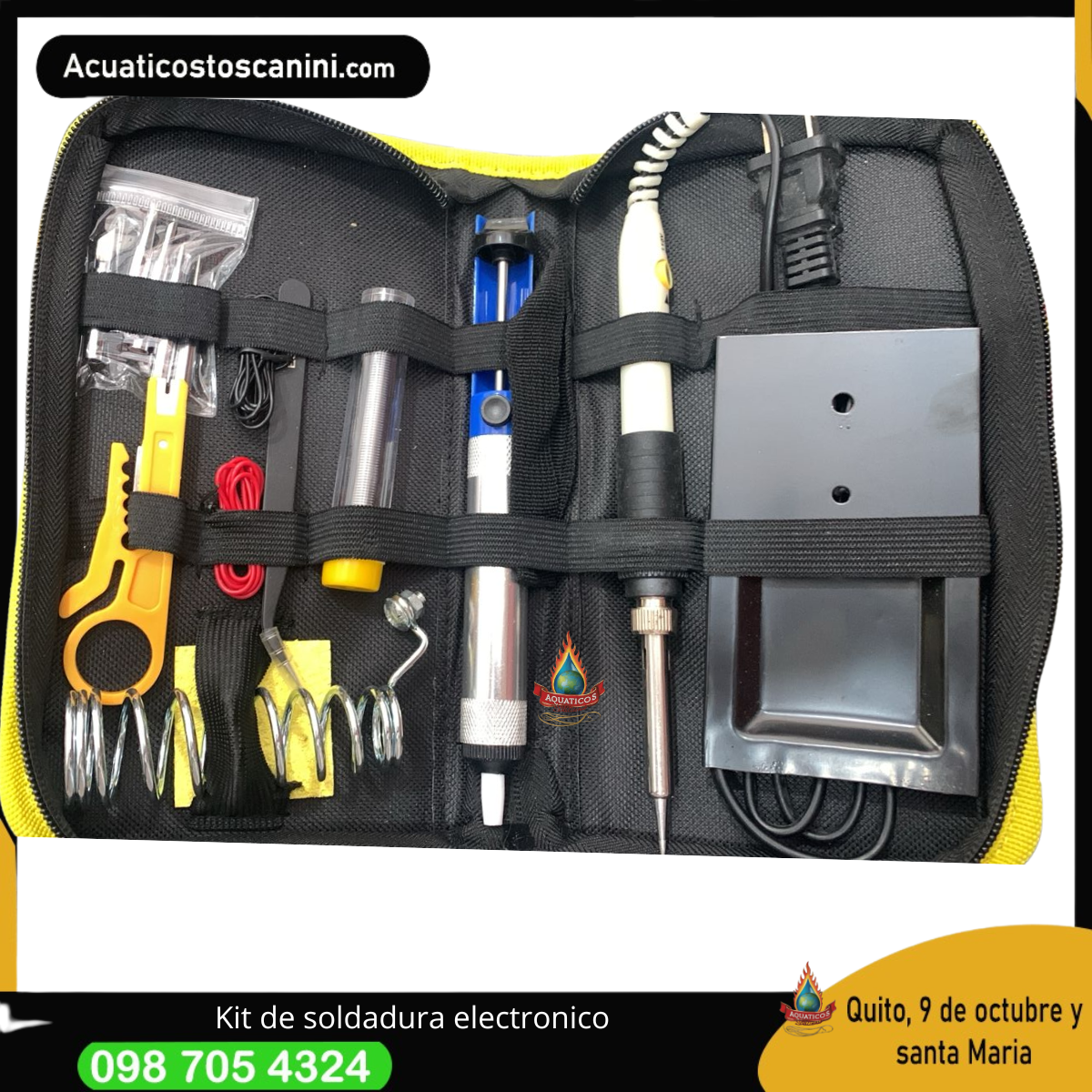 Kit de soldadura con cautin de caracter profesional