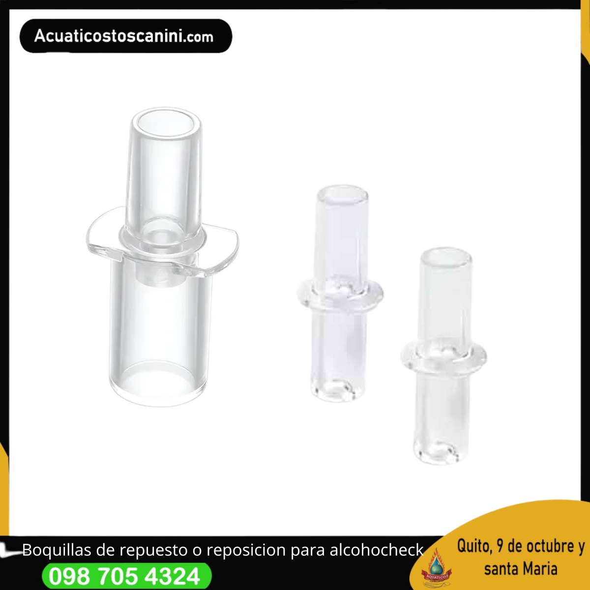 Boquillas de repuesto o reposicion para alcoholimetros alcohochecks