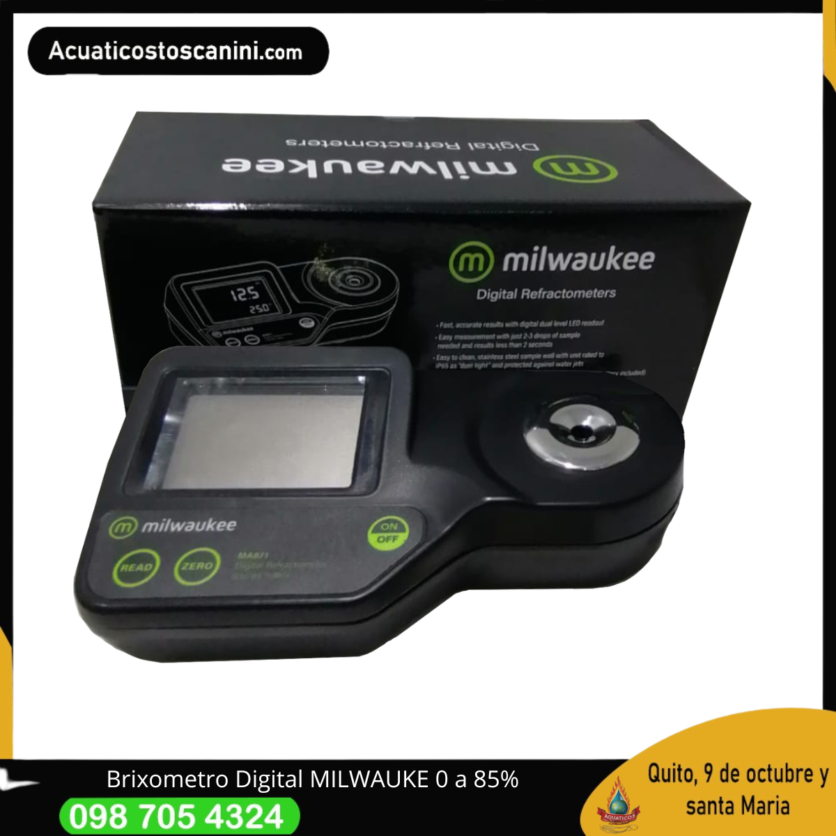 Brixometro Digital de 0 a 85% 