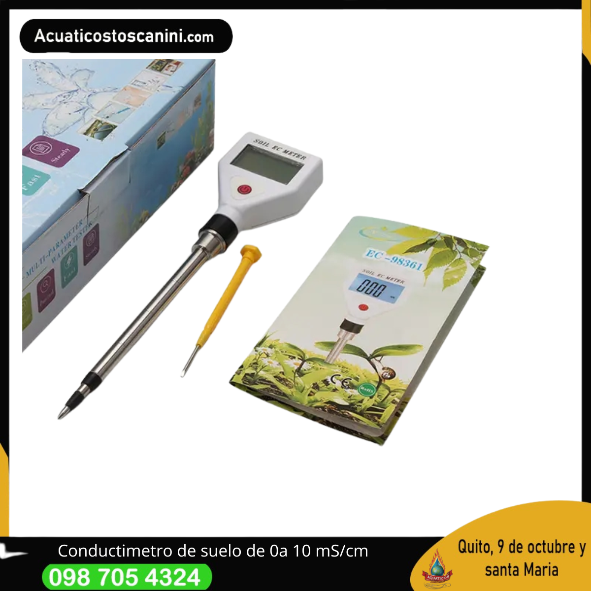 Medidor de Conductividad de suelo 