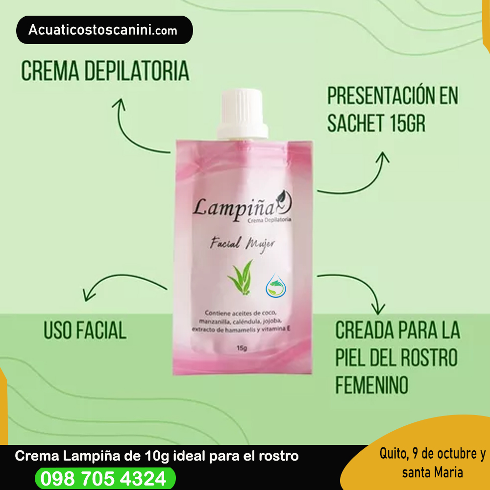 Crema Depilatoria Facial 15 Gr Lampina sachet