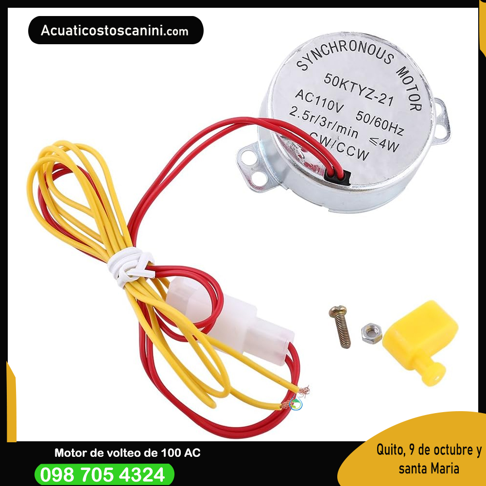 50ktyz-21 110V Mini Motor Para Incubadora de Huevos 