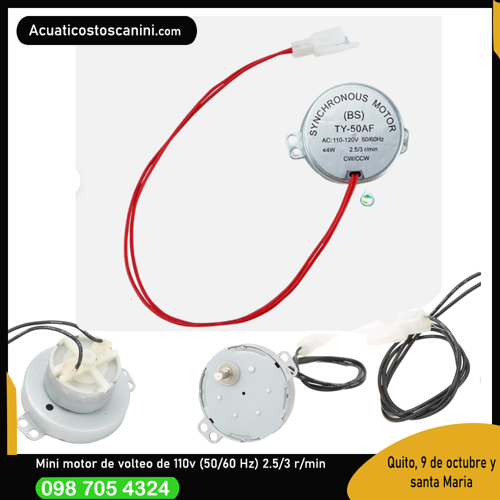 Mini Motor De Volteo Automático 110v Incubadora de Huevos
